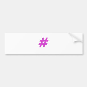 Autocollant De Voiture Hashtag