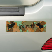 Autocollant De Voiture HautSticker Camo Lite Silhouette de l'orignal nord (En voiture)