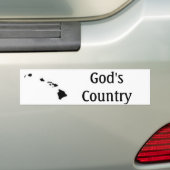 Autocollant De Voiture Hawaï, le pays de Dieu (En voiture)