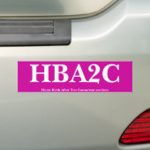 AUTOCOLLANT DE VOITURE HBA2C (En voiture)