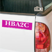 AUTOCOLLANT DE VOITURE HBA2C (Sur camion)