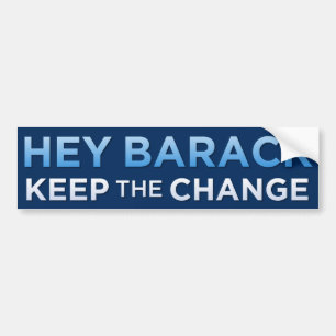 Autocollant De Voiture Hé Barack, gardent l'adhésif pour pare-chocs de