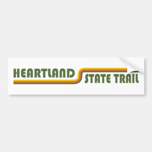 Autocollant De Voiture Heartland State Trail Minnesota (Devant)