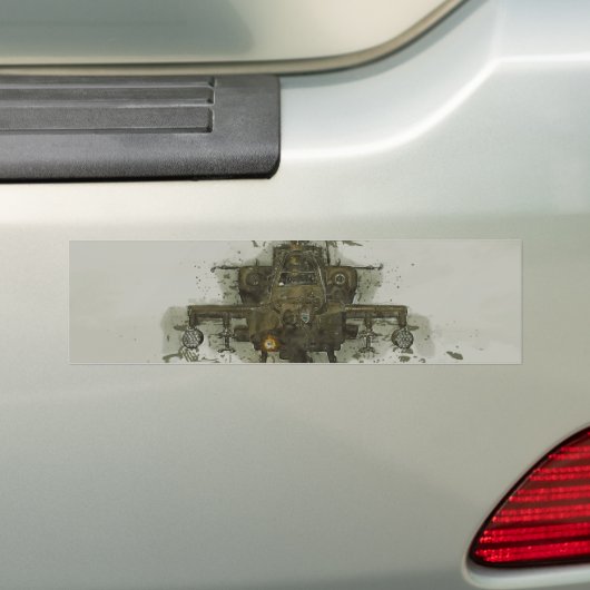 Autocollant De Voiture Hélicoptère de combat d'Apache (En voiture)