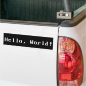 Autocollant De Voiture Hello World Computer Program (Sur camion)