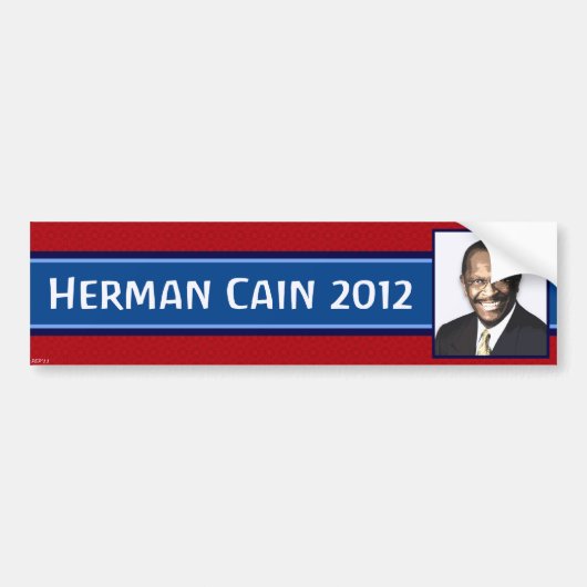Autocollant De Voiture Herman Cain 2012 (Devant)