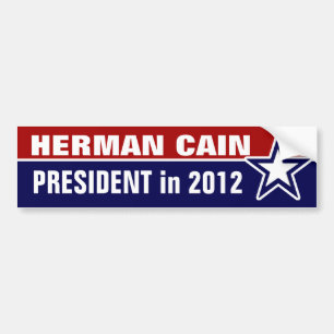 Autocollant De Voiture Herman Cain en 2012