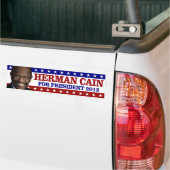 Autocollant De Voiture Herman Caïn pour le président 2012 (Sur camion)