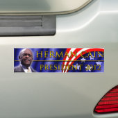 Autocollant De Voiture Herman Caïn pour le président 2012 (En voiture)