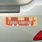 Autocollant De Voiture "Heure pour le camping de s'more ! " (En voiture)