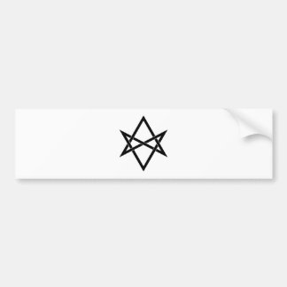 Autocollant De Voiture Hexagram unicursale entrelacé