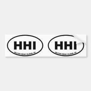 Autocollant De Voiture HHI Hilton Head