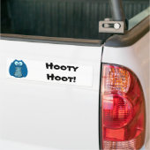 Autocollant De Voiture Hibou - bleu avec le pois (Sur camion)