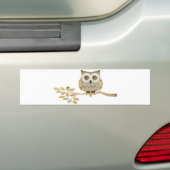 Autocollant De Voiture Hibou large de yeux dans l'adhésif pour pare-chocs (En voiture)