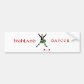 Autocollant De Voiture Highland Dancer Ghillie Callum Sword Dance (Devant)
