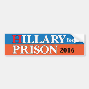 Autocollant De Voiture "Hillary adhésif pour pare-chocs pour prison 2016