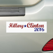 Autocollant De Voiture Hillary Clinton 2016 (En voiture)
