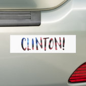 Autocollant De Voiture Hillary Clinton bokeh (En voiture)