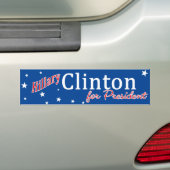 Autocollant De Voiture Hillary Clinton pour le président (En voiture)
