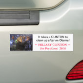 Autocollant De Voiture Hillary Clinton pour le président 2016 - (En voiture)