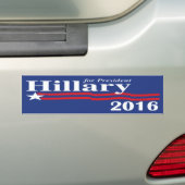 Autocollant De Voiture Hillary Clinton pour le président adhésif pour (En voiture)