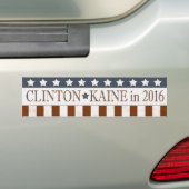 Autocollant De Voiture Hillary Clinton Tim Kaine 2016 Stars Stripes (En voiture)