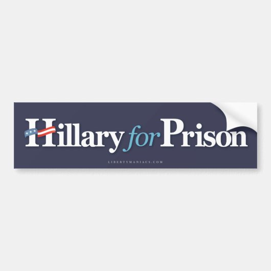 Autocollant De Voiture Hillary pour la prison (Devant)