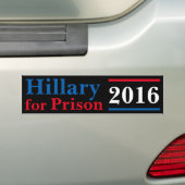 Autocollant De Voiture Hillary pour la prison 2016 (En voiture)