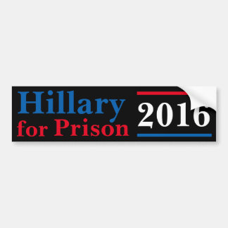 Autocollant De Voiture Hillary pour la prison 2016