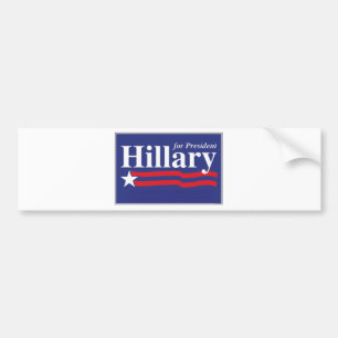 Autocollant De Voiture Hillary pour le président !