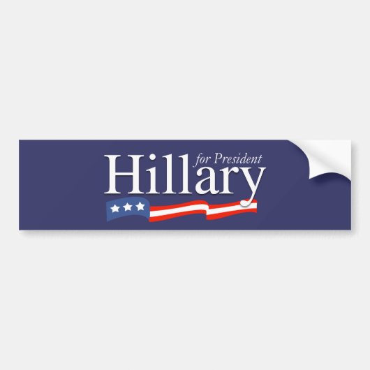 Autocollant De Voiture Hillary pour le Sticker du président Bumper (Devant)