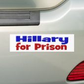 Autocollant De Voiture Hillary pour Prison rouge & bleu (En voiture)