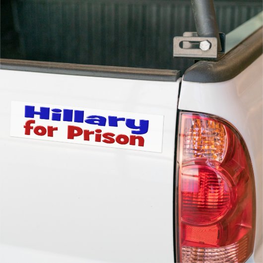 Autocollant De Voiture Hillary pour Prison rouge & bleu (Sur camion)