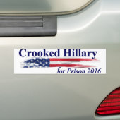 Autocollant De Voiture Hillary tordue pour la prison 2016 (En voiture)