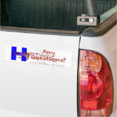 Autocollant De Voiture #HillaryAnyQuestions Hillary d'adhésif pour (Sur camion)