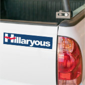 Autocollant De Voiture Hillaryous - H tordu -- - (Sur camion)
