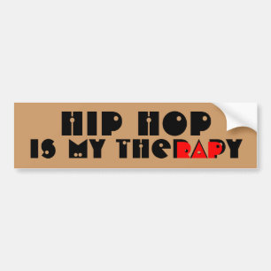 Autocollant De Voiture Hip hop est mon theRAPy