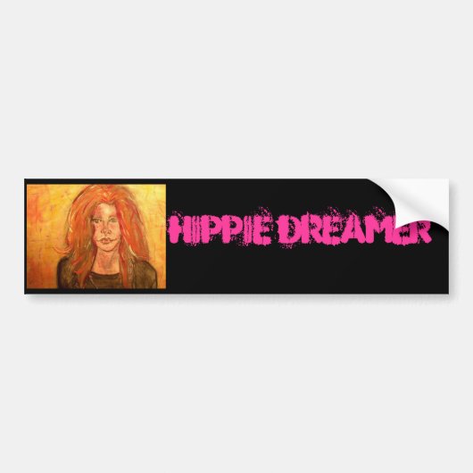 Autocollant De Voiture Hippie Dreamer (Devant)