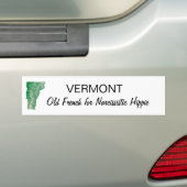 Autocollant De Voiture Hippie du Vermont (En voiture)