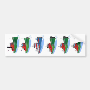 Autocollant De Voiture Histoire de l'Amérique des remorqueurs des Grands 