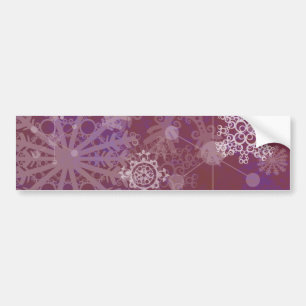 Autocollant De Voiture Hiver pourpre