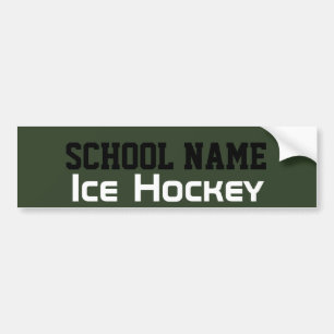 Autocollant De Voiture Hockey sur glace - Créez votre propre esprit scola