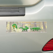 Autocollant De Voiture Hodag crossing bumper sticker, Rhinelander, WI (En voiture)