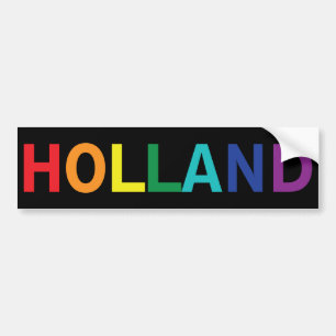 AUTOCOLLANT DE VOITURE HOLLAND RAINBOW