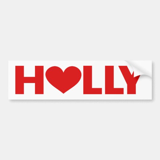 Autocollant De Voiture Holly Love (Devant)