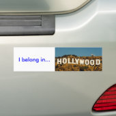 Autocollant De Voiture hollywood, j'appartiens dans… (En voiture)