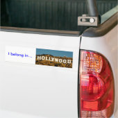 Autocollant De Voiture hollywood, j'appartiens dans… (Sur camion)