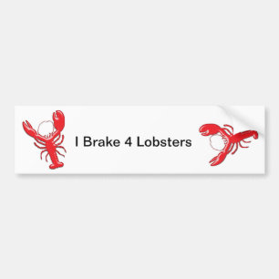 Autocollant De Voiture Homard rouge brillant