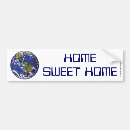 Autocollant De Voiture Home Sweet Home Sticker pour pare-chocs Terre (Devant)