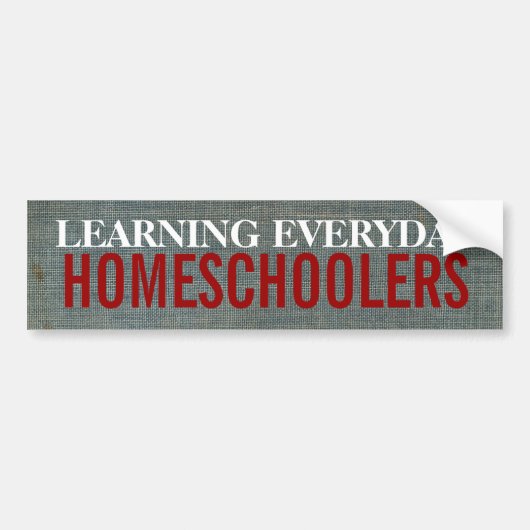Autocollant De Voiture Homeschoolers (Devant)